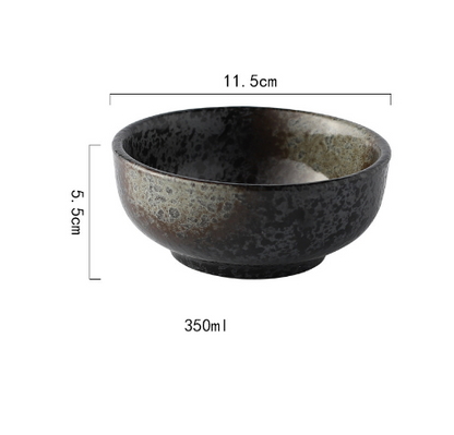 Japanese 4.5-Inch Ceramic Rice Bowl for Home Use