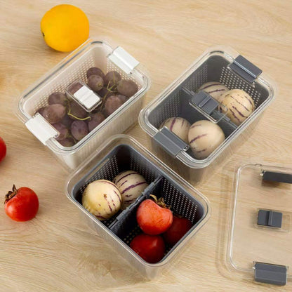 Double Layer Transparent Refrigerator Fresh Box