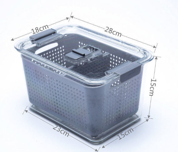 Double Layer Transparent Refrigerator Fresh Box