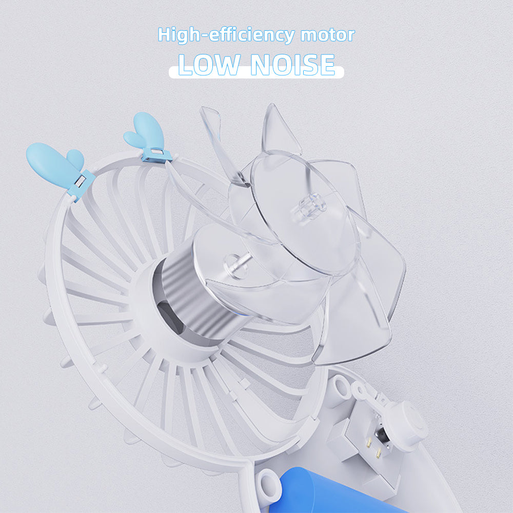 USB Mini Electric Wind Fan - Portable Quiet Desk Fan