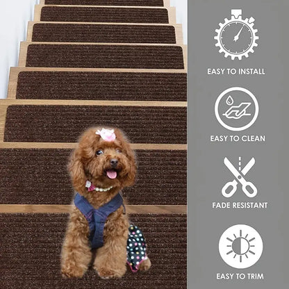 Self-Adhesive Non-Slip Stair Step Mat (1 Piece)