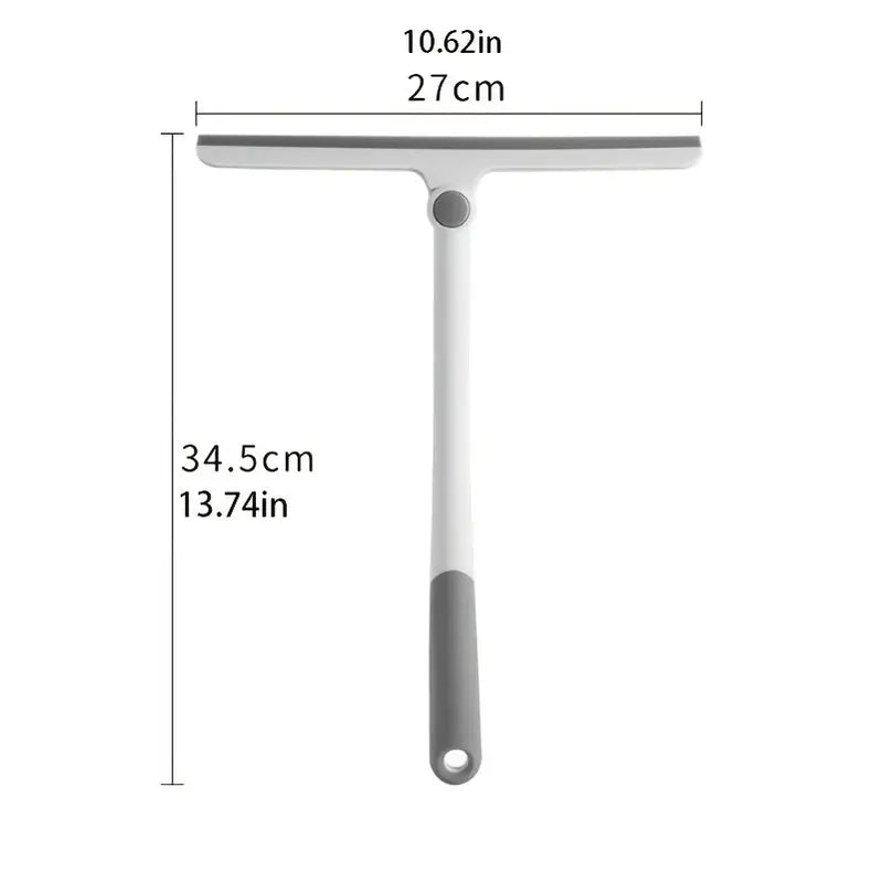 Long-Handle Shower Squeegee for Glass Surfaces