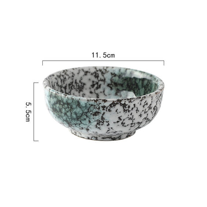 Japanese 4.5-Inch Ceramic Rice Bowl for Home Use