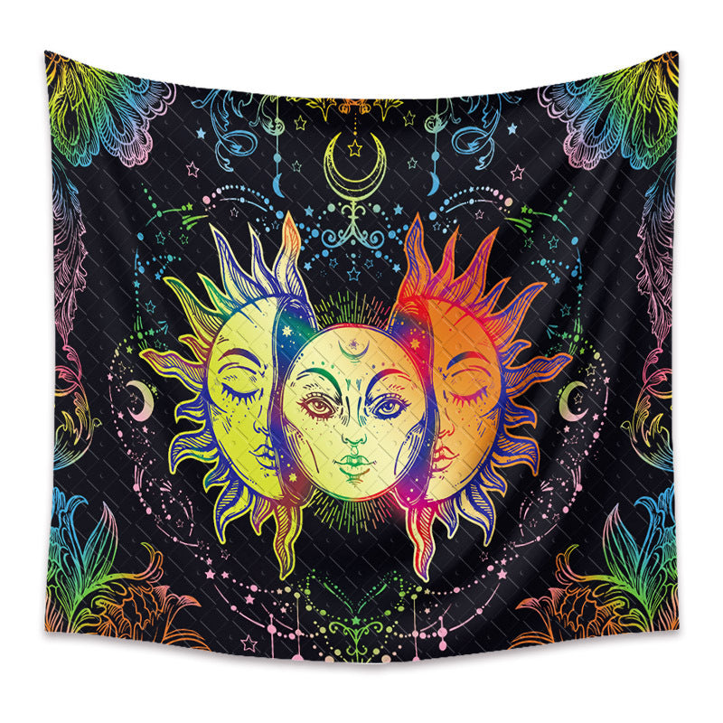 Bohemian Sun Tapestry for Vibrant Home Decoration