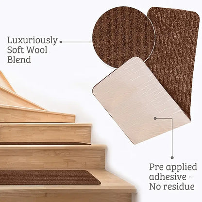 Self-Adhesive Non-Slip Stair Step Mat (1 Piece)