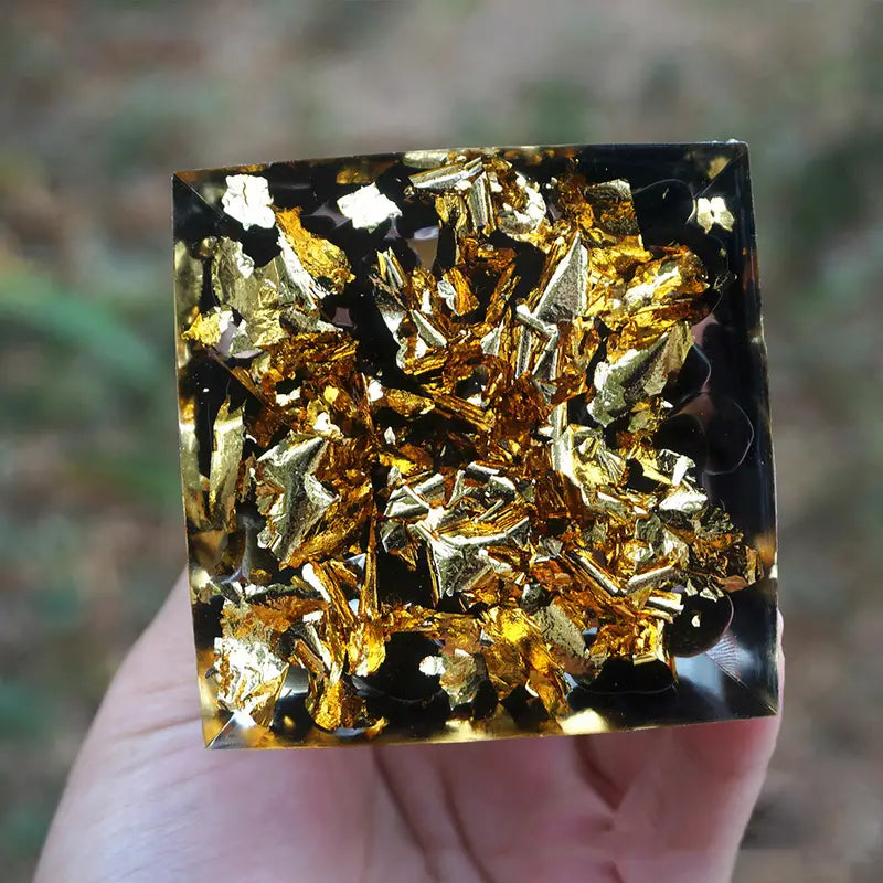 Energize Your Life with 5cm Orgonite Pyramid Sculpture