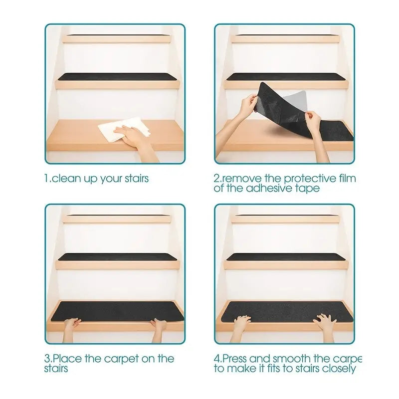 Self-Adhesive Non-Slip Stair Step Mat (1 Piece)
