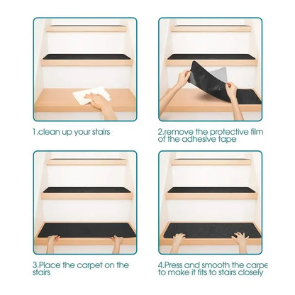 Self-Adhesive Non-Slip Stair Step Mat (1 Piece)