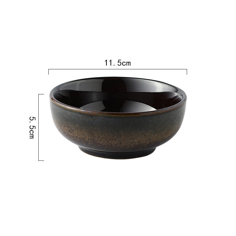 Japanese 4.5-Inch Ceramic Rice Bowl for Home Use