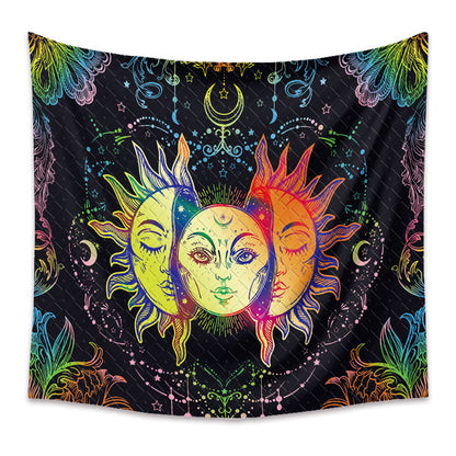 Bohemian Sun Tapestry for Vibrant Home Decoration