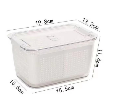 Double Layer Transparent Refrigerator Fresh Box