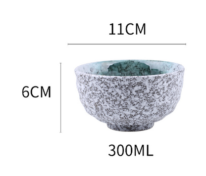 Japanese 4.5-Inch Ceramic Rice Bowl for Home Use
