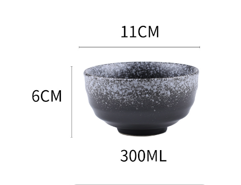 Japanese 4.5-Inch Ceramic Rice Bowl for Home Use
