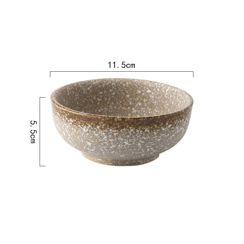 Japanese 4.5-Inch Ceramic Rice Bowl for Home Use