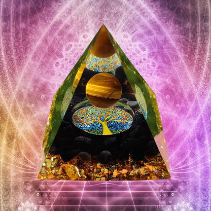 Energize Your Life with 5cm Orgonite Pyramid Sculpture
