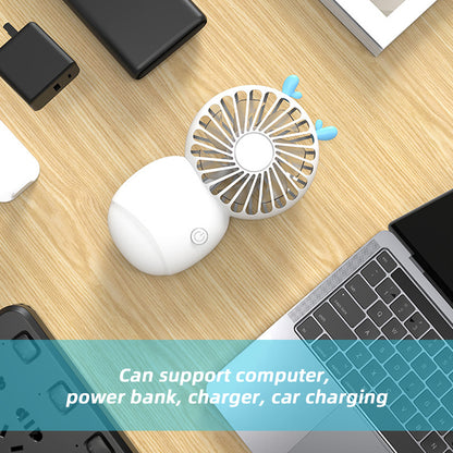USB Mini Electric Wind Fan - Portable Quiet Desk Fan